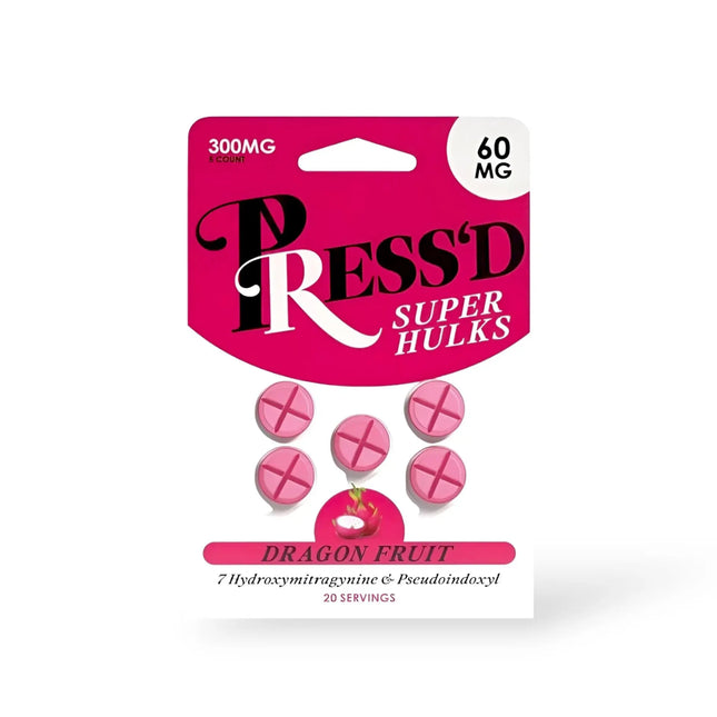 PRESS'D SUPER HULKS 7HYDROXY & PSEUDO 60MG TABLET (5CT PACK)