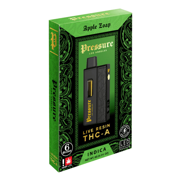 PRESSURE 6G LIVE RESIN THC-A DISPOSABLE
