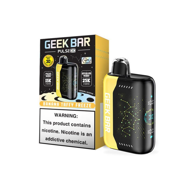 GEEK BAR PULSE X 25K PUFFS CURVED 3D SCREEN DISPOSABLE (5CT DISPLAY)