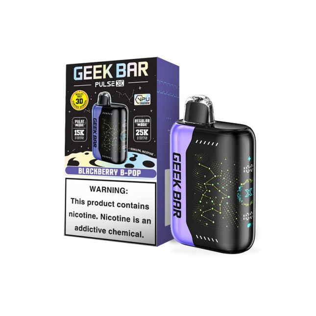 GEEK BAR PULSE X 25K PUFFS CURVED 3D SCREEN DISPOSABLE (5CT DISPLAY)