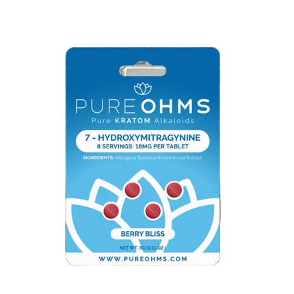 PURE OHMS PURE KRATOM ALKALOIDS 18MG TABLET (4CT/PACK)
