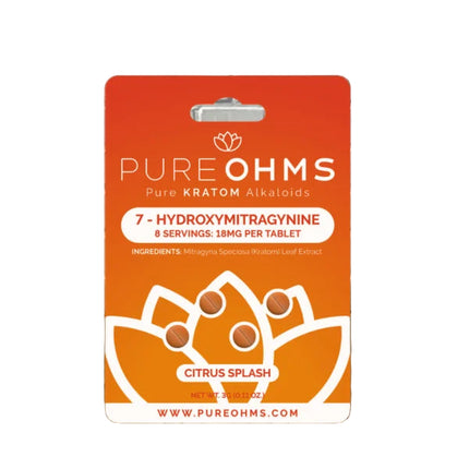PURE OHMS PURE KRATOM ALKALOIDS 18MG TABLET (4CT/PACK)