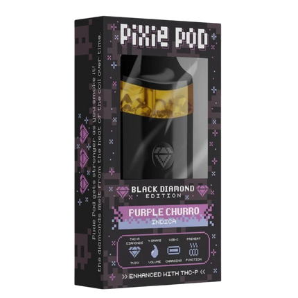 PIXE POD THCA LIVE DIAMOND 4ML DISPOSABLE BLACK EDITION
