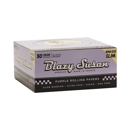 BLAZY SUSAN KING SIZE SLIM ROLLING PAPERS 50PK | PURPLE