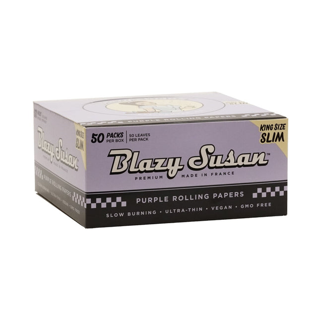 BLAZY SUSAN KING SIZE SLIM ROLLING PAPERS 50PK | PURPLE