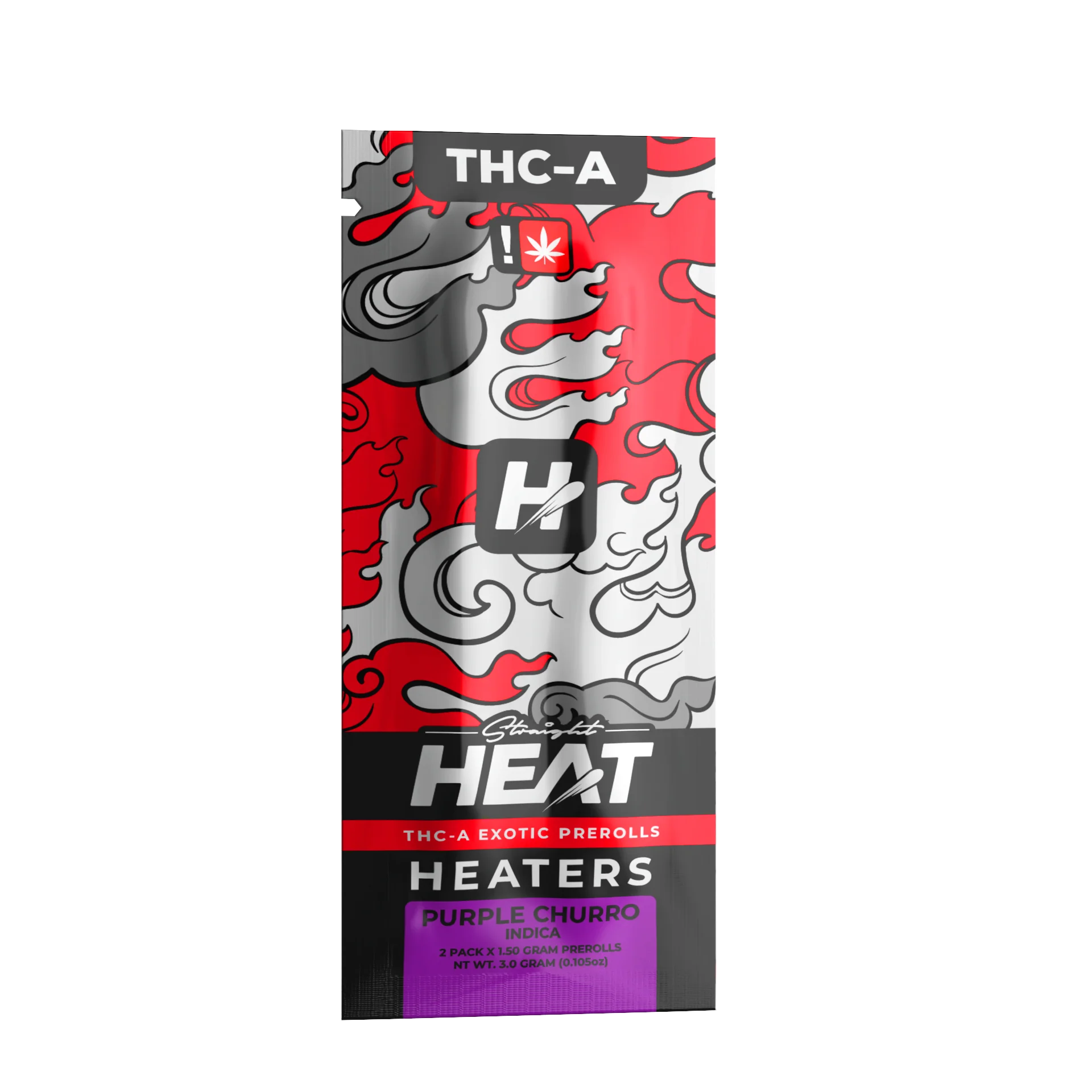 STRAIGHT HEAT EXOTIC THC-A PRE-ROLLS 1.5G EACH (2CT PACK)
