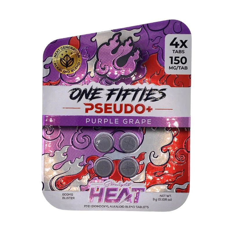 HEAT ONE FIFTIES PSEUDO 150MG PER TAB (4CT PACK)