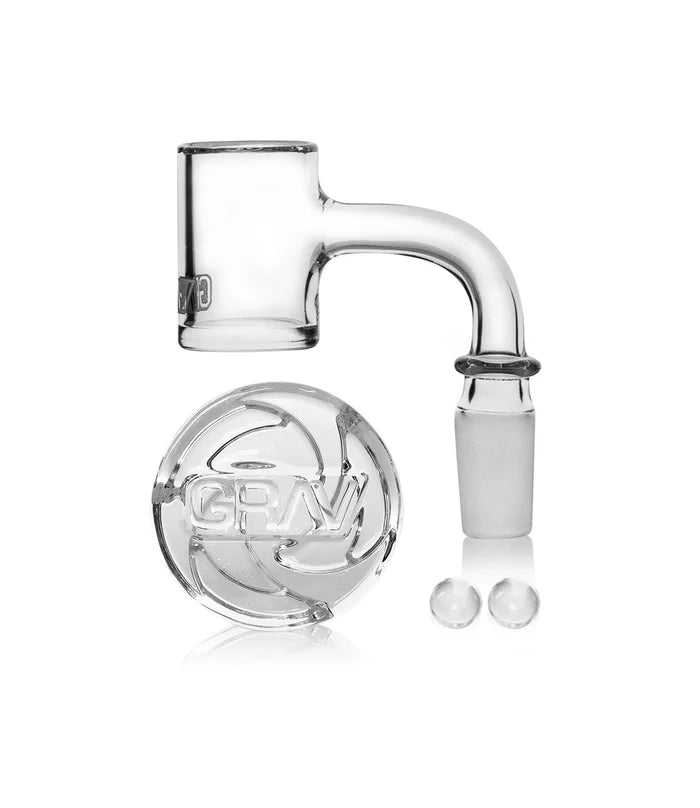 GRAV 14MM 90° SEAMLESS QUARTZ BANGER SET