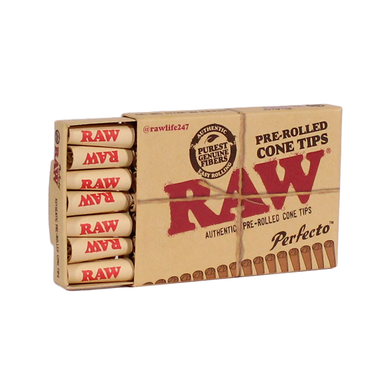 RAW PRE-ROLLED PERFECTO CONE TIPS (20CT DISPLAY)