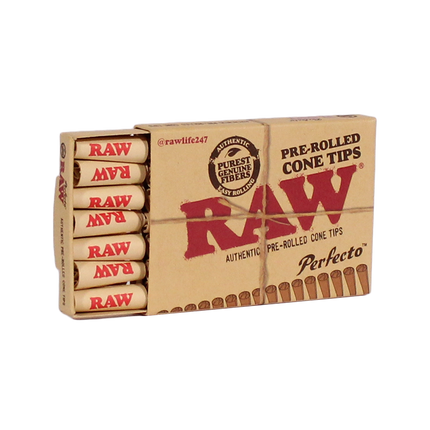 RAW PRE-ROLLED PERFECTO CONE TIPS (20CT DISPLAY)