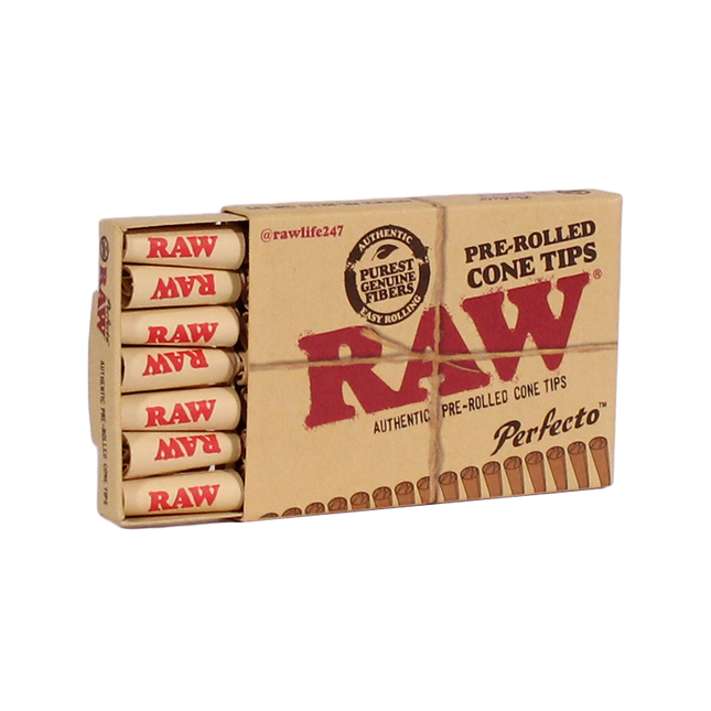 RAW PRE-ROLLED PERFECTO CONE TIPS (20CT DISPLAY)
