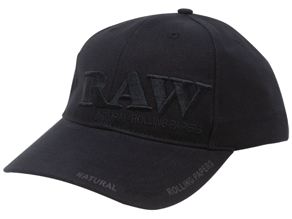 RAW MERCH | BLACK BASEBALL CAP