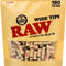 RAW PRE-ROLLED TIPS WIDE 180CT BAG Default Title 716165300069