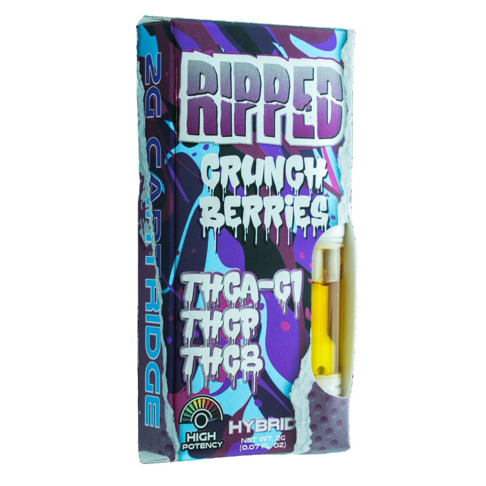 RIPPED 2 GRAM CARTRIDGE (THCA-C1 + THCP + THCB) CRUNCH BERRIES (HYBRID) 749565997997