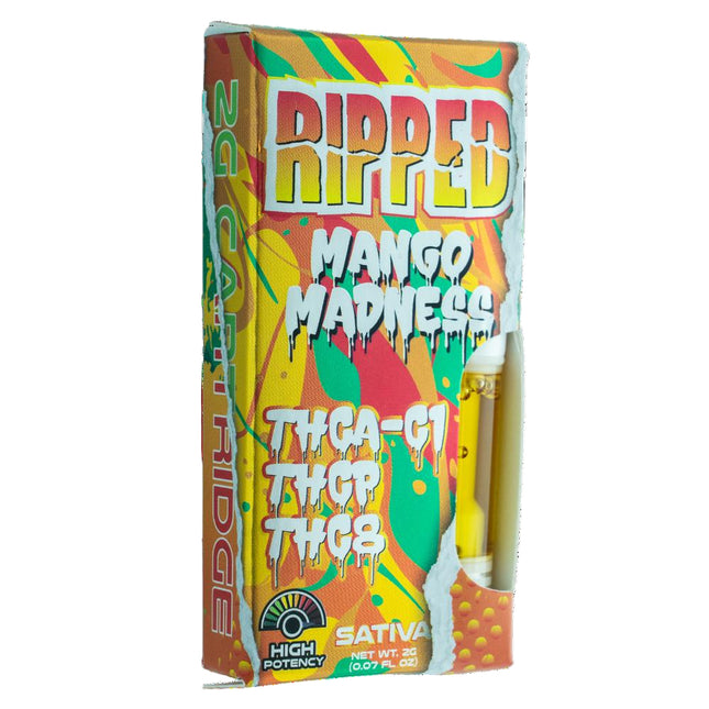 RIPPED 2 GRAM CARTRIDGE (THCA-C1 + THCP + THCB) MANGO MADNESS (SATIVA) 749565997959