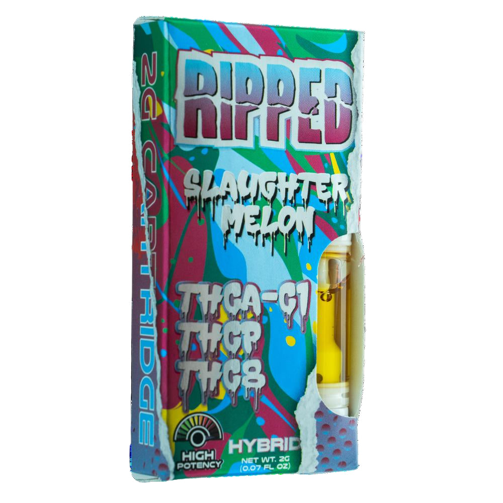 RIPPED 2 GRAM CARTRIDGE (THCA-C1 + THCP + THCB) SLAUGHTER MELON (HYBRID) 749565997973
