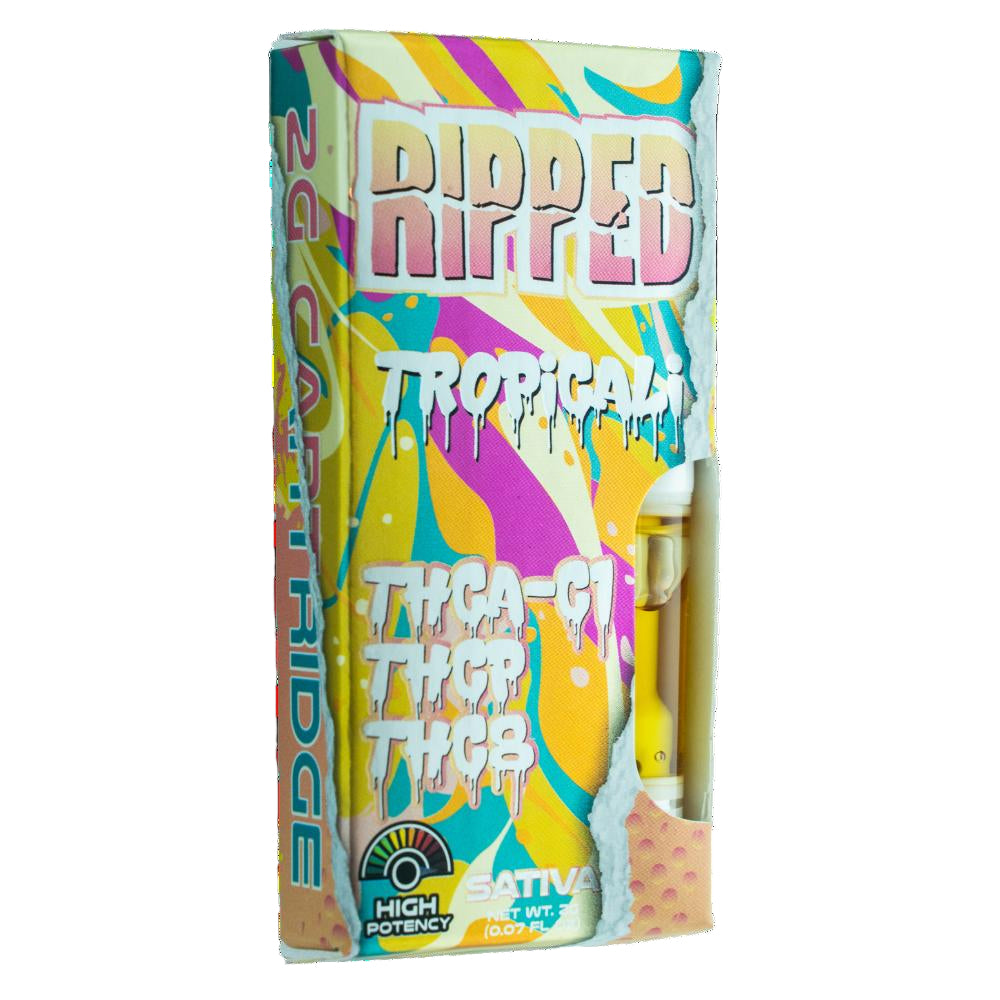 RIPPED 2 GRAM CARTRIDGE (THCA-C1 + THCP + THCB) TROPICAL (SATIVA) 749565997928