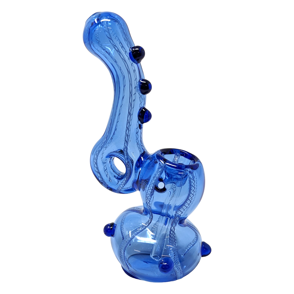 5.5" COLORED TUBE TWISTED ART DONUT BUBBLER (RJA12)