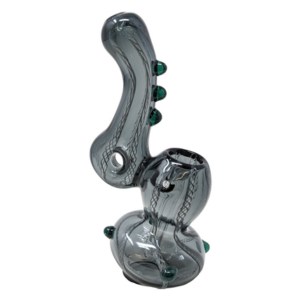 5.5" COLORED TUBE TWISTED ART DONUT BUBBLER (RJA12)