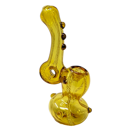 5.5" COLORED TUBE TWISTED ART DONUT BUBBLER (RJA12)