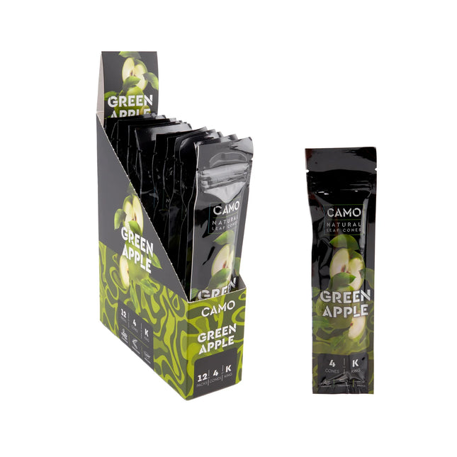 CAMO NATURAL LEAF CONES KING SIZE 12 PACK (4 CONES / PACK)