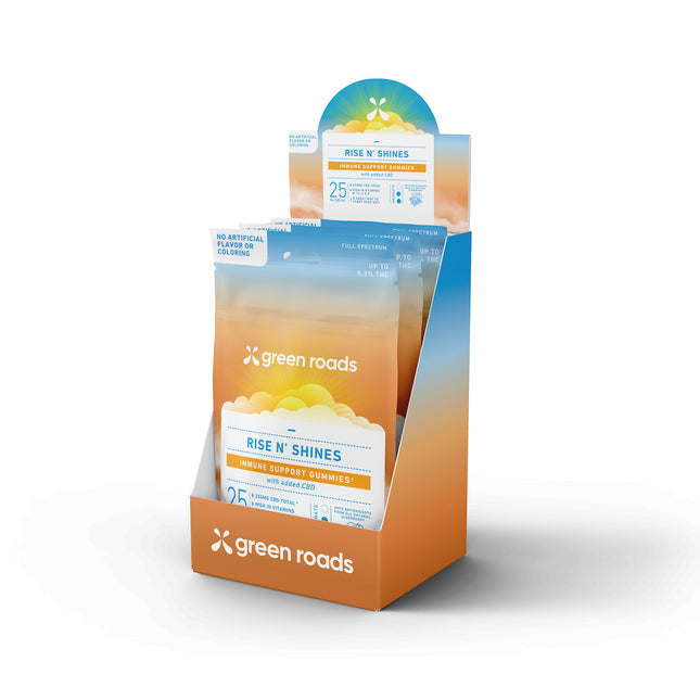 GREEN ROADS CBD IMMUNE SUPPORT GUMMIES (10CT/BAG, 250MG/BAG) | CITRUS