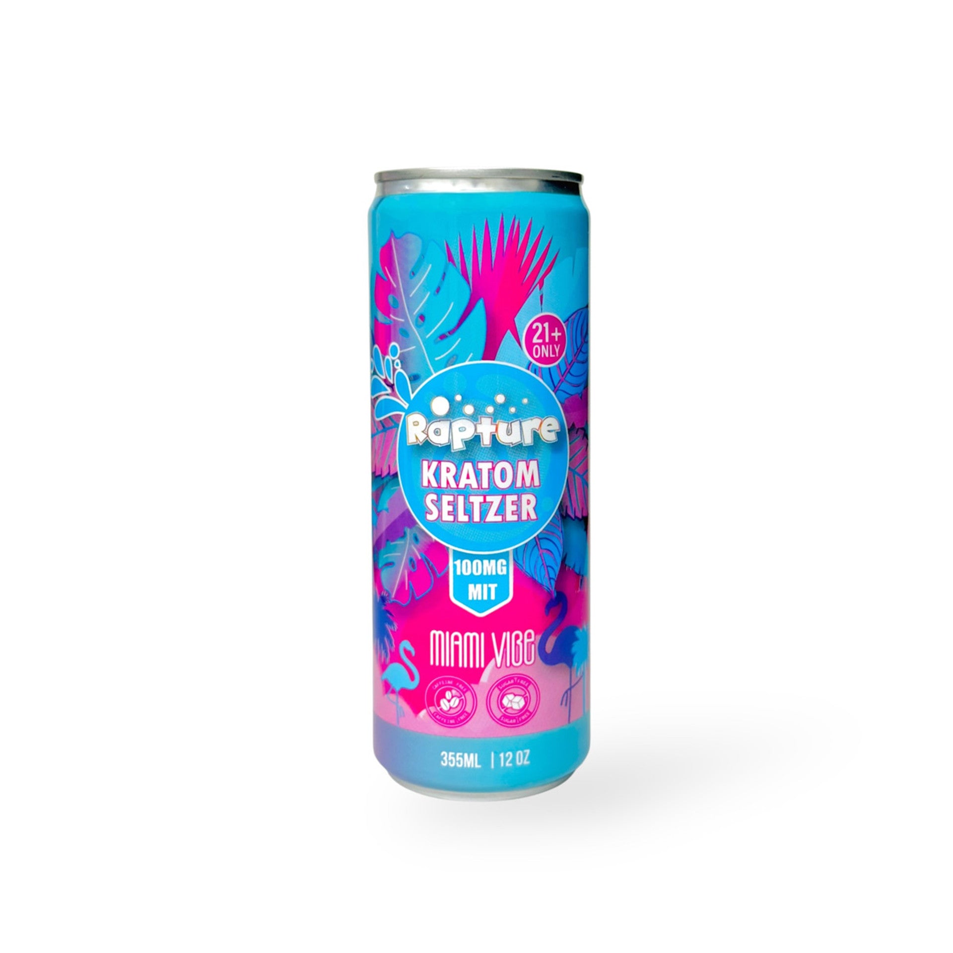 RAPTURE KRATOM SELTZER 100MG 12OZ DRINK (12CT DISPLAY)