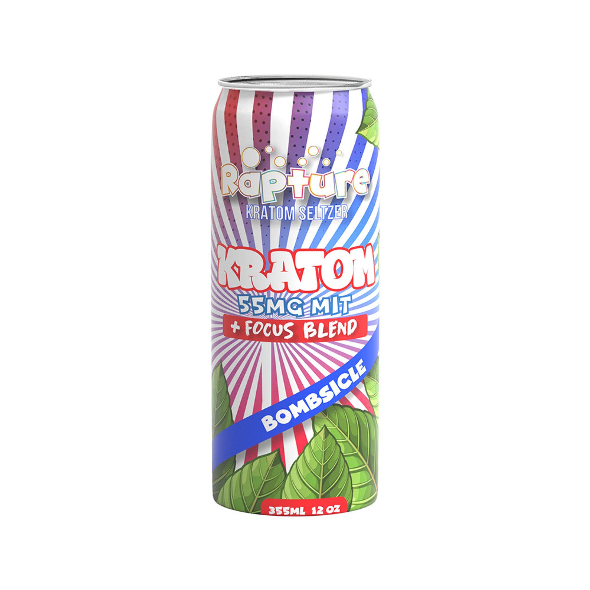 RAPTURE KRATOM SELTZER 55MGMIT 12OZ DRINK (CASE OF 12)