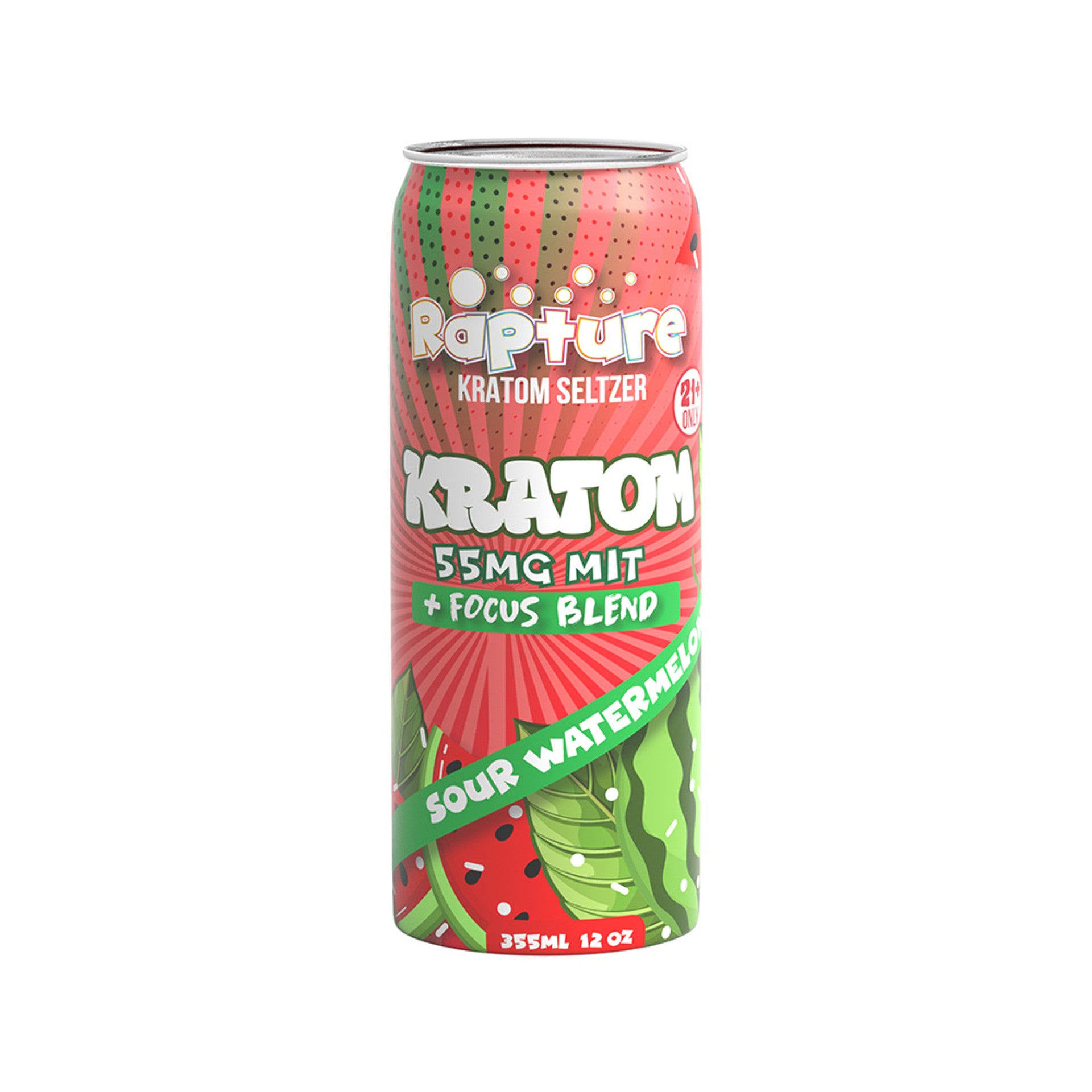 RAPTURE KRATOM SELTZER 55MGMIT 12OZ DRINK (CASE OF 12)