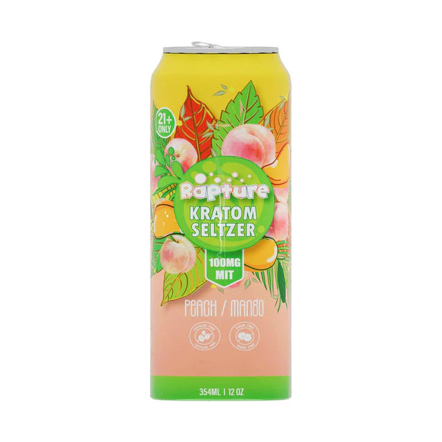 RAPTURE KRATOM + KAVA SELTZER 100MG 12OZ DRINK (12CT/CASE)