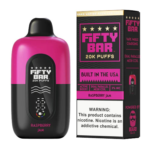 FIFTY BAR V2 20K PUFFS DISPOSABLE (5CT DISPLAY)