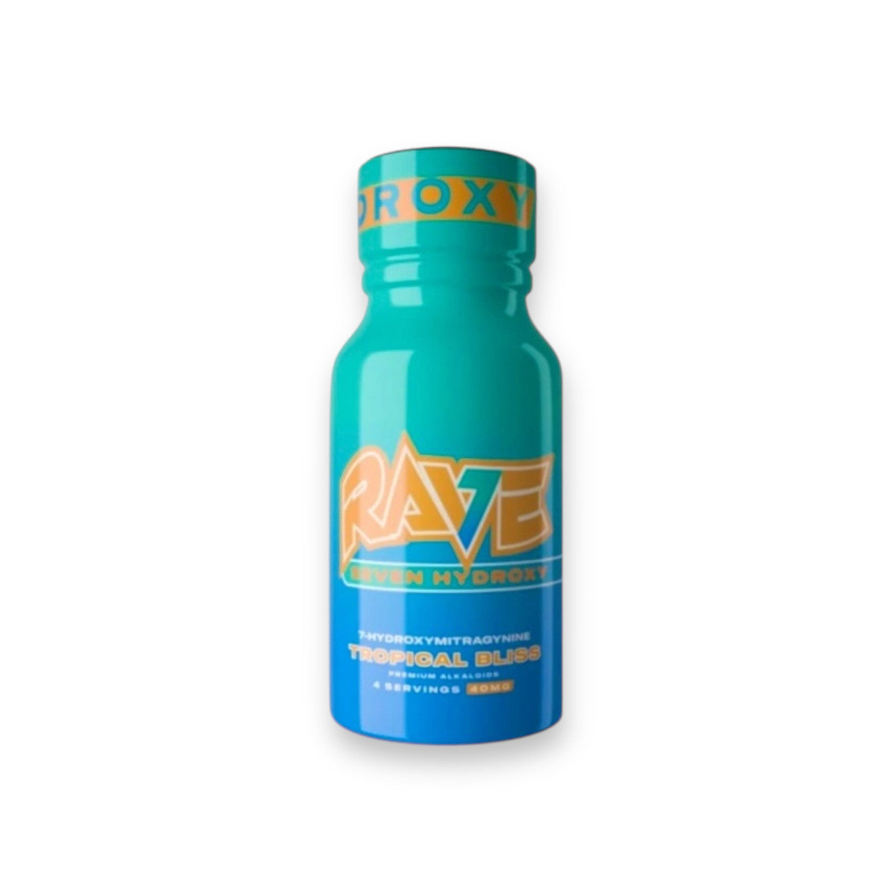 RAVE 7-HYDROXY 40MG KRATOM SHOTS (12CT/ BOX) | TROPICAL BLISS