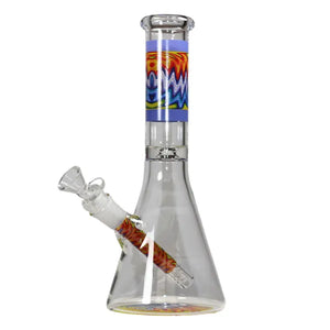 RAVE GLASS | 10" BOTTLE WATER PIPE W/  14MM BOWL