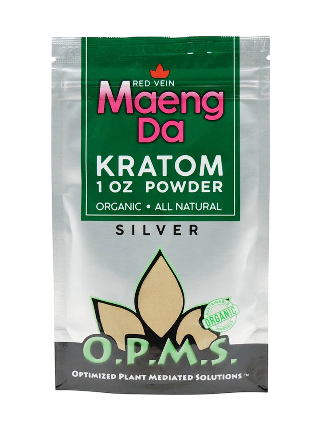 OPMS SILVER KRATOM 1OZ POWDER