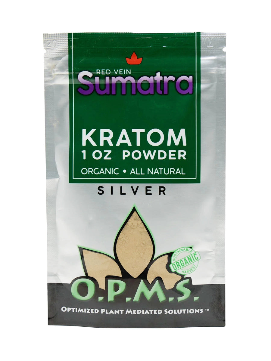 OPMS SILVER KRATOM 1OZ POWDER