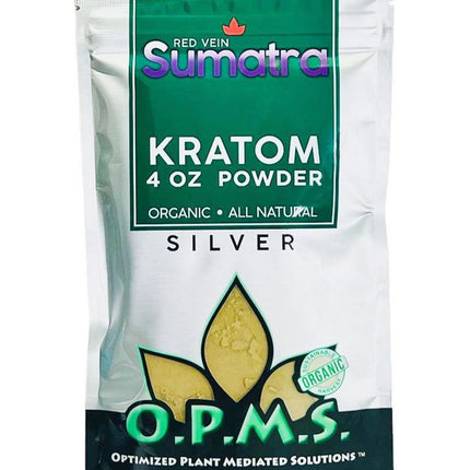 OPMS SILVER KRATOM POWDER 4OZ