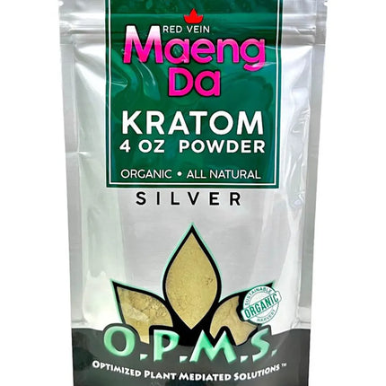 OPMS SILVER KRATOM POWDER 4OZ