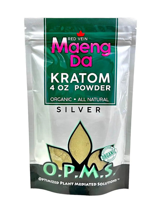 OPMS SILVER KRATOM POWDER 4OZ