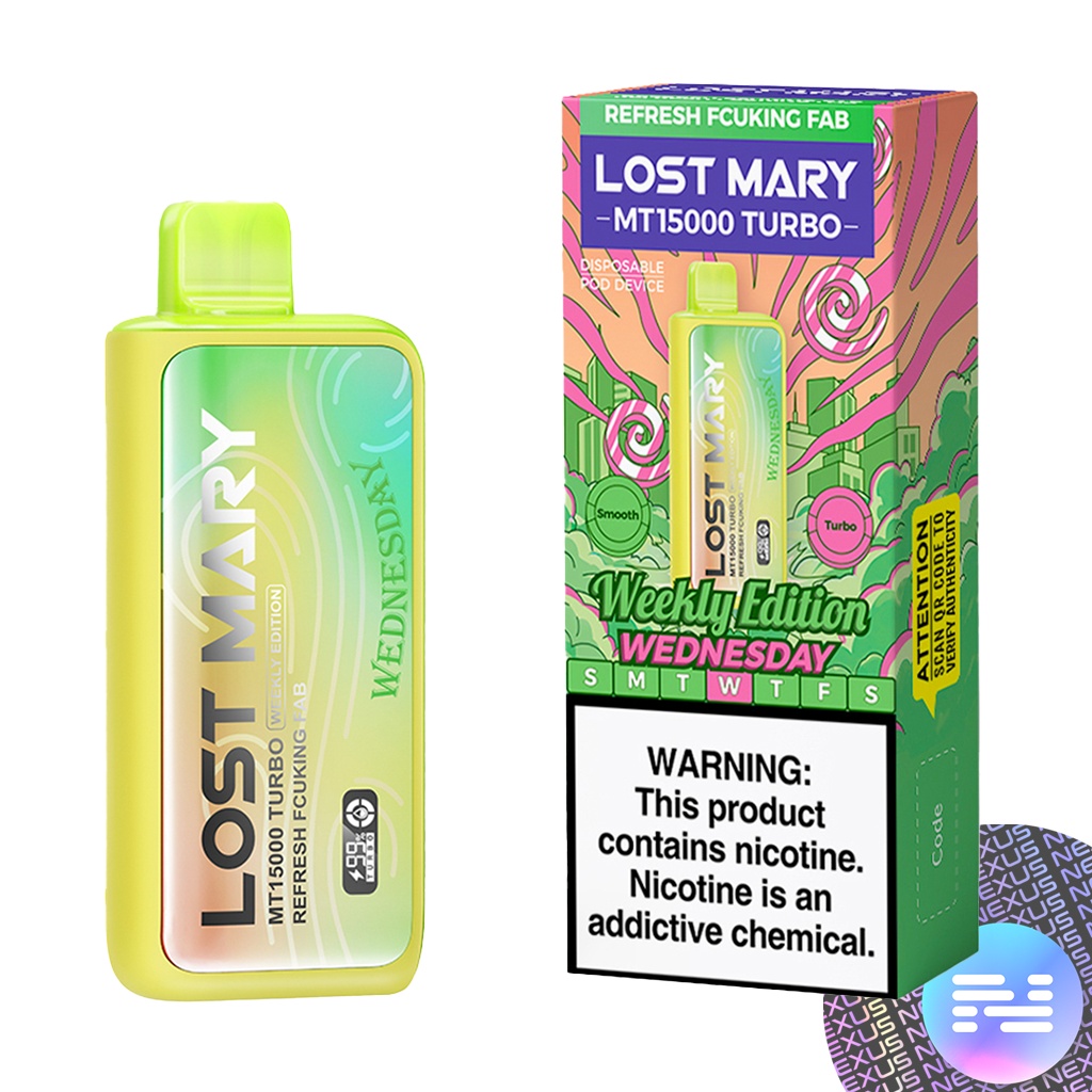 LOST MARY MT15000 TURBO 5% DISPOSABLE 5CT/PACK