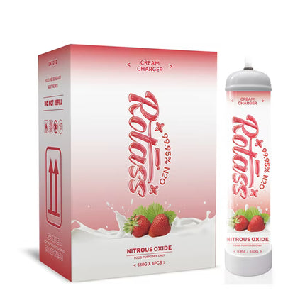 ROTASS 1L FLAVORED WHIP CREAM CHARGER (6CT/DISPLAY)