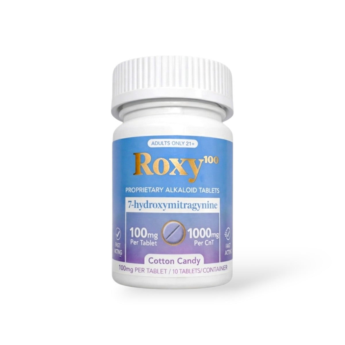 ROXY 7-HYDROXY 100MG CHEWABLE TABLETS (10CT JAR)