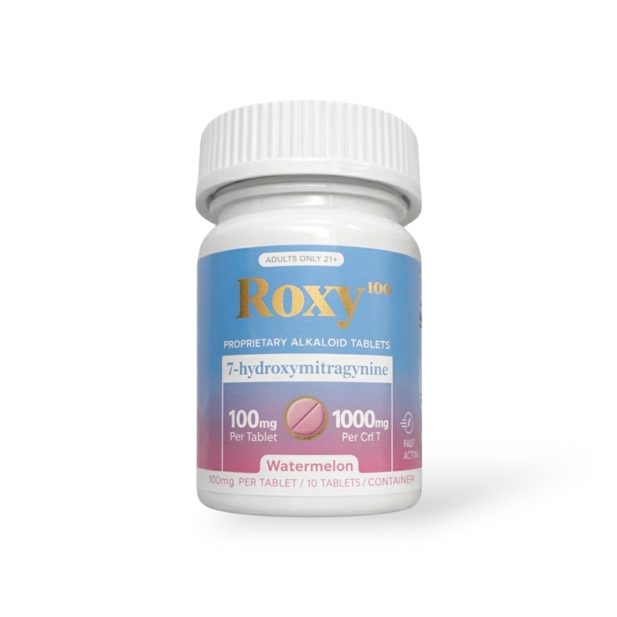 ROXY 7-HYDROXY 100MG CHEWABLE TABLETS (10CT JAR)