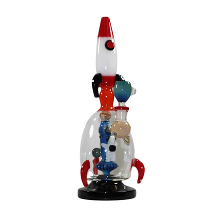 RPS WATERPIPE | 12 INCH TALL GLASS W/ ROCKET DESIGN