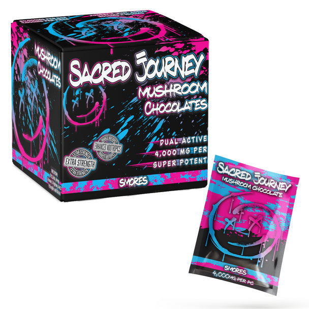 SACRED JOURNEY 4000MG MUSHROOM CHOCOLATE SINGLES (20CT BOX)