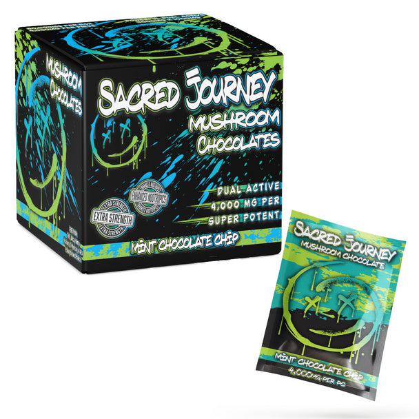 SACRED JOURNEY 4000MG MUSHROOM CHOCOLATE SINGLES (20CT BOX)