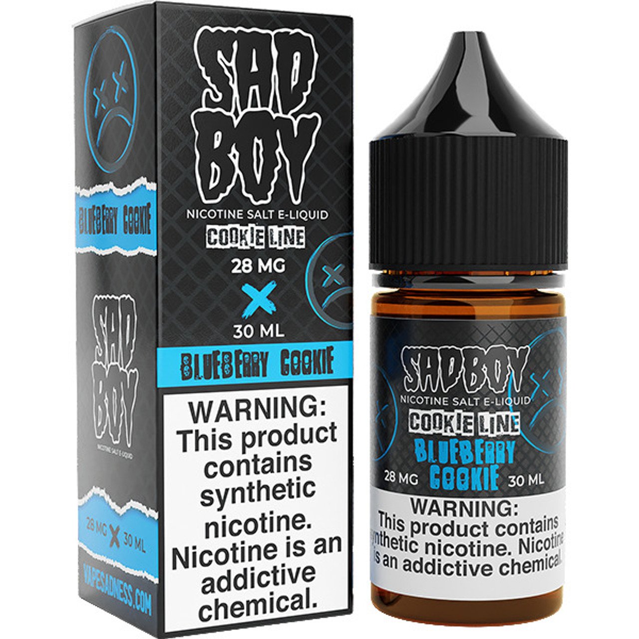 SADBOY 30ML SALT E-LIQUIDD BLUEBERRY COOKIE 48MG 704335606738