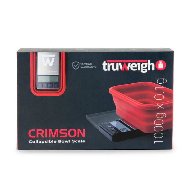 TRUWEIGH CRIMSON SCALE COLLAPSIBLE BOWL 1000G X 0.1G (CR-1000-1-BK)