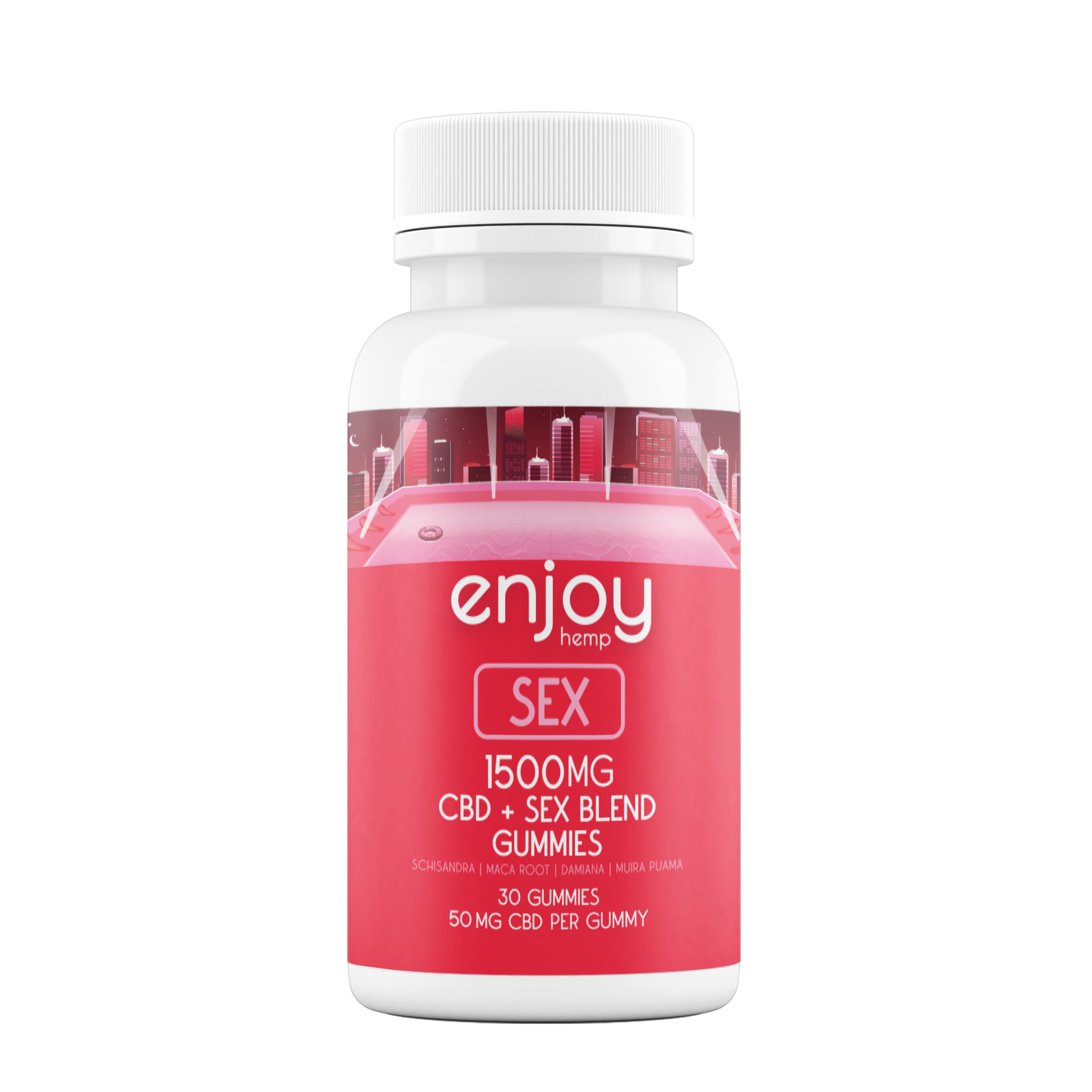 ENJOY HEMP CBD FULL SPECTRUM SEX GUMMIES (1500MG CBD + 300MG INTIMACY BLEND)