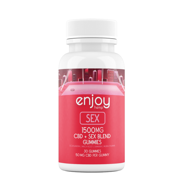 ENJOY HEMP CBD FULL SPECTRUM SEX GUMMIES (1500MG CBD + 300MG INTIMACY BLEND)