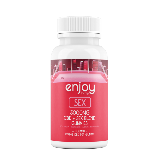 ENJOY HEMP CBD FULL SPECTRUM SEX GUMMIES (3000MG CBD + 300MG INTIMACY BLEND)